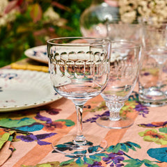 Set of 4 Crystal Daphne Wine Glasses | Lens Design | Vintage List