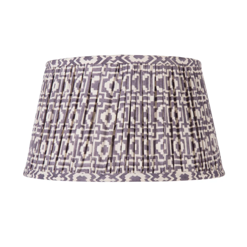 Hand-pleated Inky Purple Alotablots Lampshade | Kelling Home
