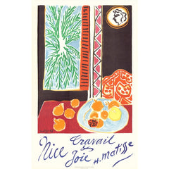Travail et Joie, Nice 1948, Henri Matisse Orginal Poster