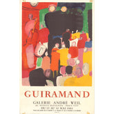 Galerie Andre Weil, Paris, 1961, Paul Guiramand Original Poster