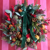 Fresh Christmas Door Wreath- Winter Spice