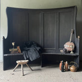 Antique Farmhouse or Tavern Settle in Original Paint | John Cornall