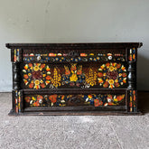 Antique Folk Painted Bridal Box with Flowers | John Cornall