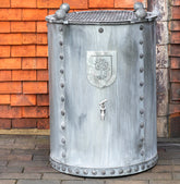 RHS Round Handcrafted Galvanised Steel Water Butt