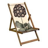 Vintage Style Deckchair with Bumble Bee Design Sling