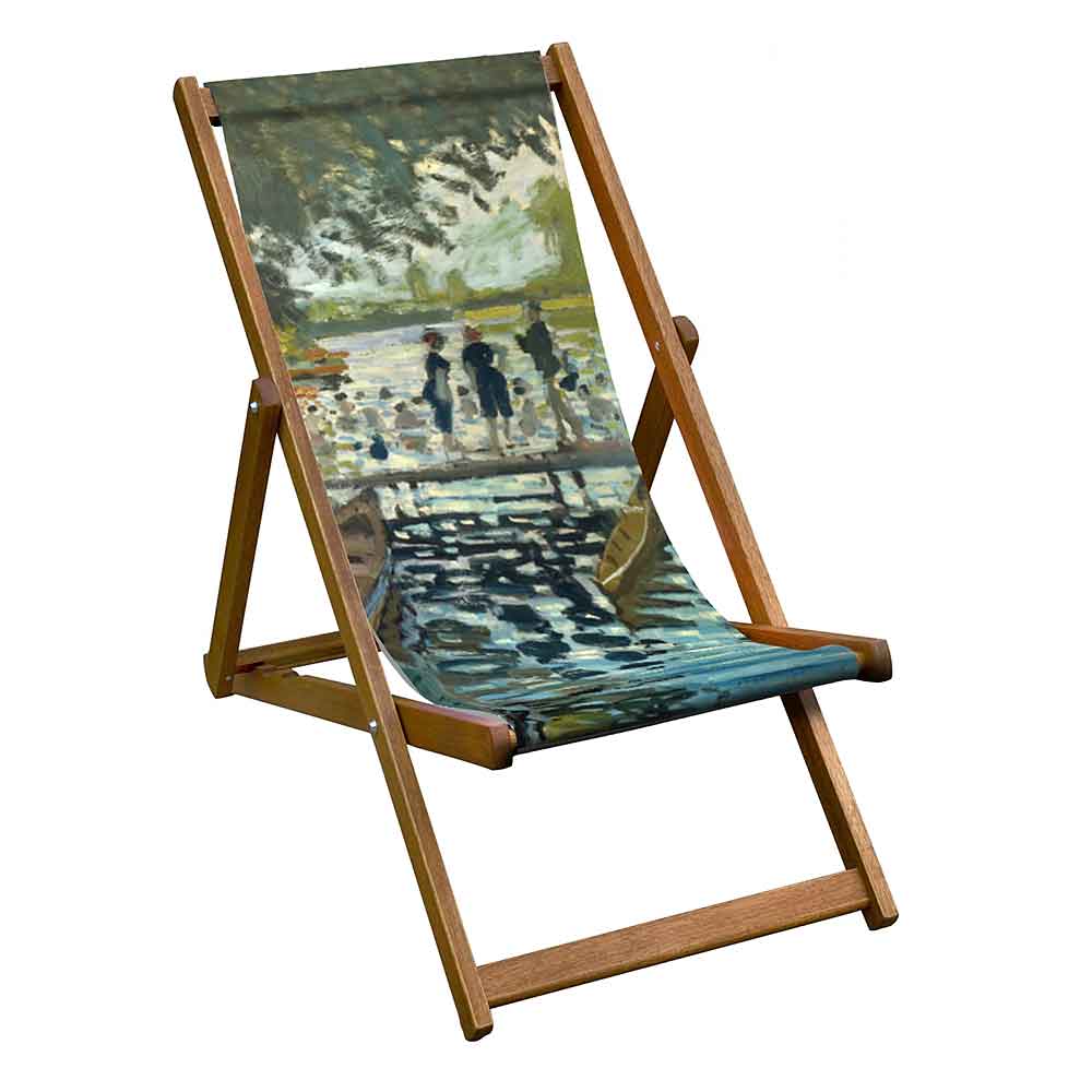 vintage style deckchair with Monet sling