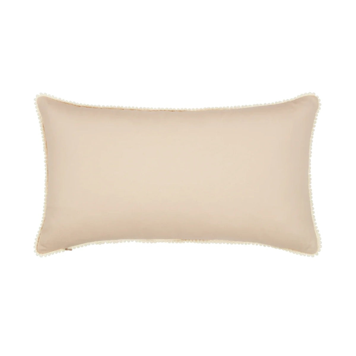 Luxury Silk Rectangular Pink & Cream Ikat Cushion