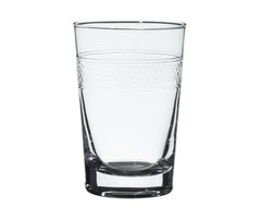 Set of 6 'Bands' Crystal Tumblers The Vintage List