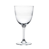 Set of 6 'Bands' Crystal Wine Glasses The Vintage List