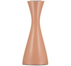 Handcrafted Wooden Candleholder In Old Rose