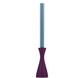 Handcrafted Wooden Candleholder In Doge Purple
