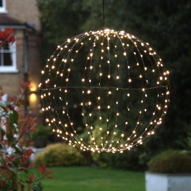 Solar LED Globe Pendant Garden Light
