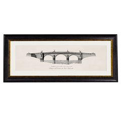 C.1737 Architectural Elevations of Bridges Framed Prints