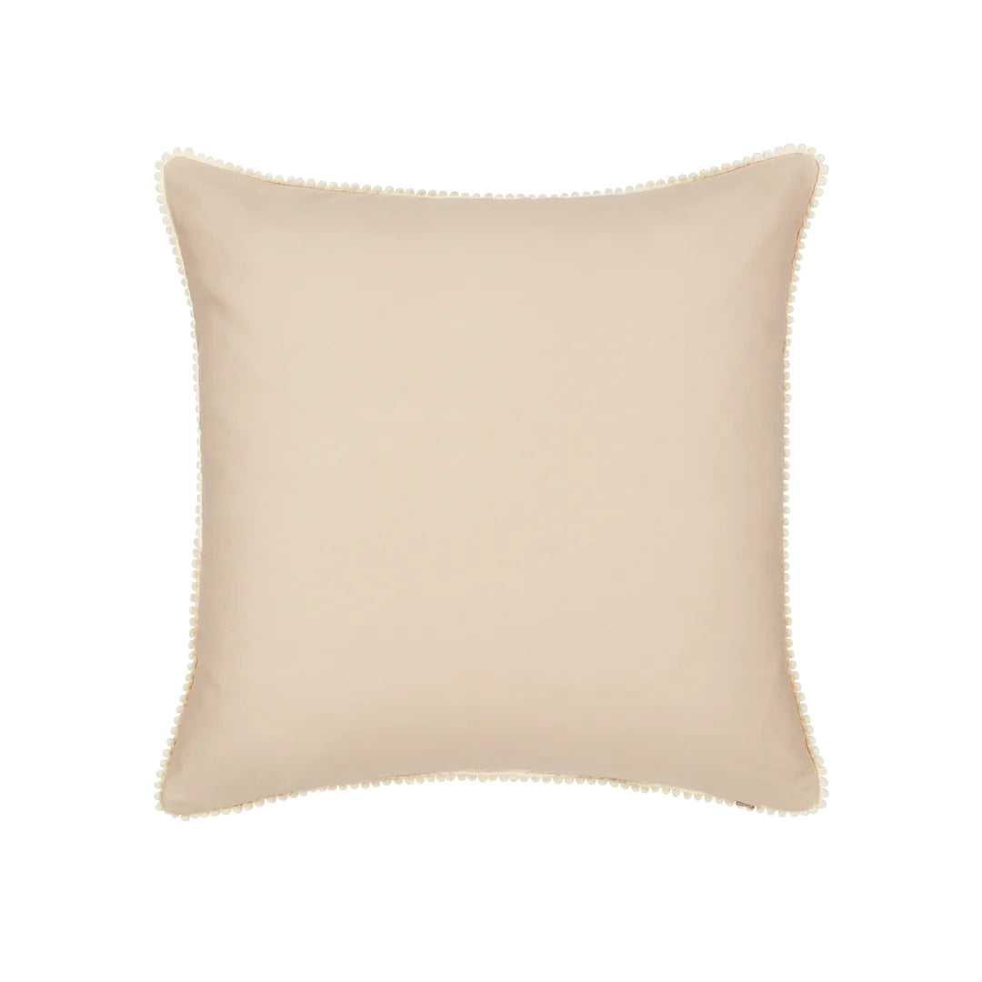 Luxury Silk Square Burgundy & Magenta Ikat Cushion