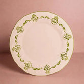 Set of 4 Hand-painted Green Shell Dinner Plates | Casa by JJ