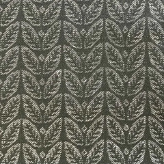 Memory Leaf Design Forest Green Linen Fabric | Julia Brendel