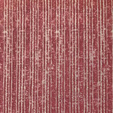 Tribes Narrow Stripe, Raspberry Linen Fabric | Julia Brendel