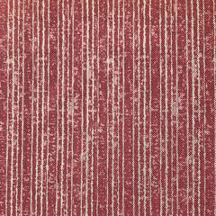 Tribes Narrow Stripe, Raspberry Linen Fabric | Julia Brendel