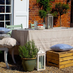 Arabica Tablecloth in Natural & Cream | Julia Brendel