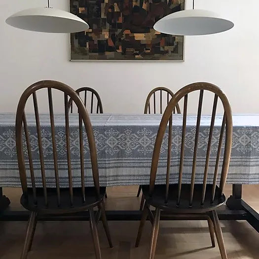 Nostalgia Tablecloth in Blue & Cream | Julia Brendel