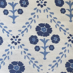 Indian Summer | Blue Floral Fabric | Julia Brendel