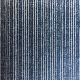 Tribes Narrow Stripe, Marina Blue Linen Fabric | Julia Brendel