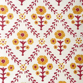 Indian Summer | Pink & Yelllow Floral Fabric | Julia Brendel