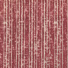 Tribes Narrow Stripe, Raspberry Linen Fabric | Julia Brendel