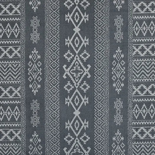 Arabica Middle Eastern Inspired, Ikat Charcoal Grey Fabric | Julia Brendel