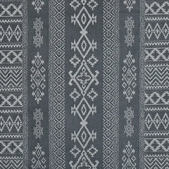 Arabica Middle Eastern Inspired, Ikat Charcoal Grey Fabric | Julia Brendel