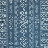 Arabica Middle Eastern Inspired, Ikat Blue Fabric | Julia Brendel