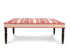 Kurpie Polish Folk Inspired Red & Ivory Striped Fabric | Julia Brendel