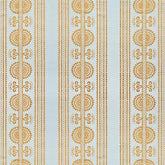 Kurpie Polish Folk Inspired Gold & Ivory Striped Fabric | Julia Brendel