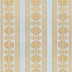 Kurpie Polish Folk Inspired Gold & Ivory Striped Fabric | Julia Brendel