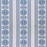 Kurpie Polish Folk Inspired Blue & Ivory Striped Fabric | Julia Brendel