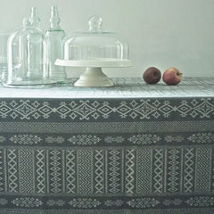Arabica Middle Eastern Inspired, Ikat Charcoal Grey Fabric | Julia Brendel
