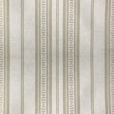 Memory Striped Taupe on Ivory Linen Fabric | Julia Brendel
