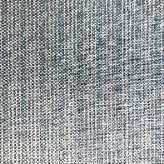 Tribes Narrow Stripe, Pale Blue Linen Fabric | Julia Brendel