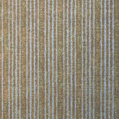 Tribes Narrow Stripe, Warm Amber Linen Fabric | Julia Brendel