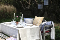Hungarica Tablecloth in Natural & Cream | Julia Brendel