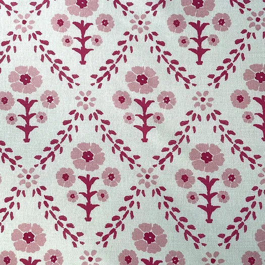 Indian Summer | Dark Pink Floral Fabric | Julia Brendel