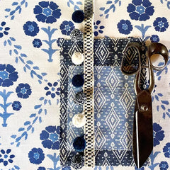 Indian Summer | Blue Floral Fabric | Julia Brendel