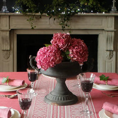 Hungarica Tablecloth in Cranberry Red & Cream | Julia Brendel