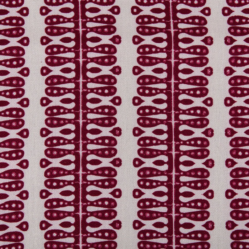 Hearts and Minds' Linen Fabric in Rasberry Pink & Ivy | Kelling Home