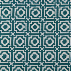 Alotabots' Linen Fabric in Teal & Ivy | Kelling Home