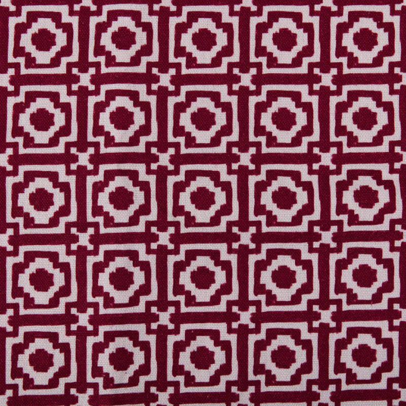 Alotabots' Linen Fabric in Rasberry Pink & Ivy | Kelling Home