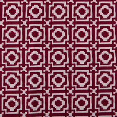 Alotabots' Linen Fabric in Rasberry Pink & Ivy | Kelling Home