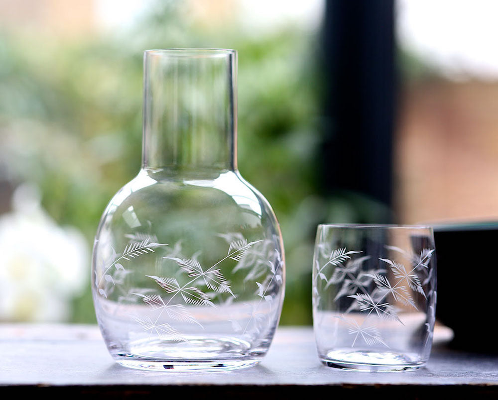 Ferns Carafe & Glass