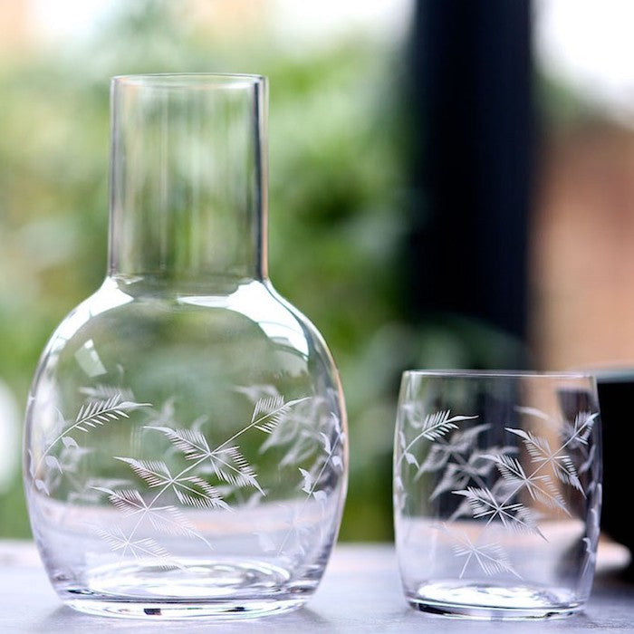 Ferns Carafe & Glass