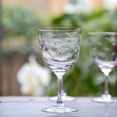 Set of 6 'Ferns' Wine Glasses